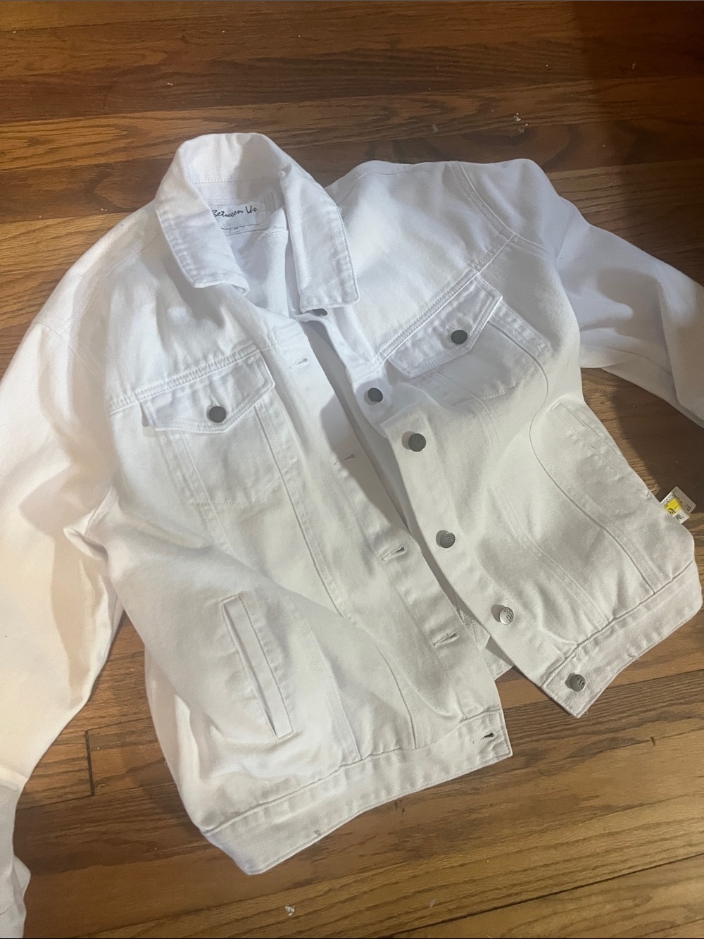 White Denim Jean Jacket - Brand Not Visible
